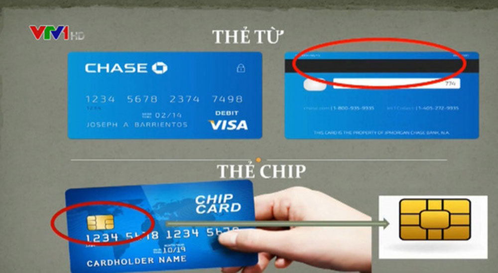 Phân biệt thẻ từ và thẻ chip