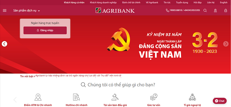 Tra cứu thêm các thông tin về dịch vụ chuyển tiền qua điện thoại tại Website chính thức của ngân hàng Agribank