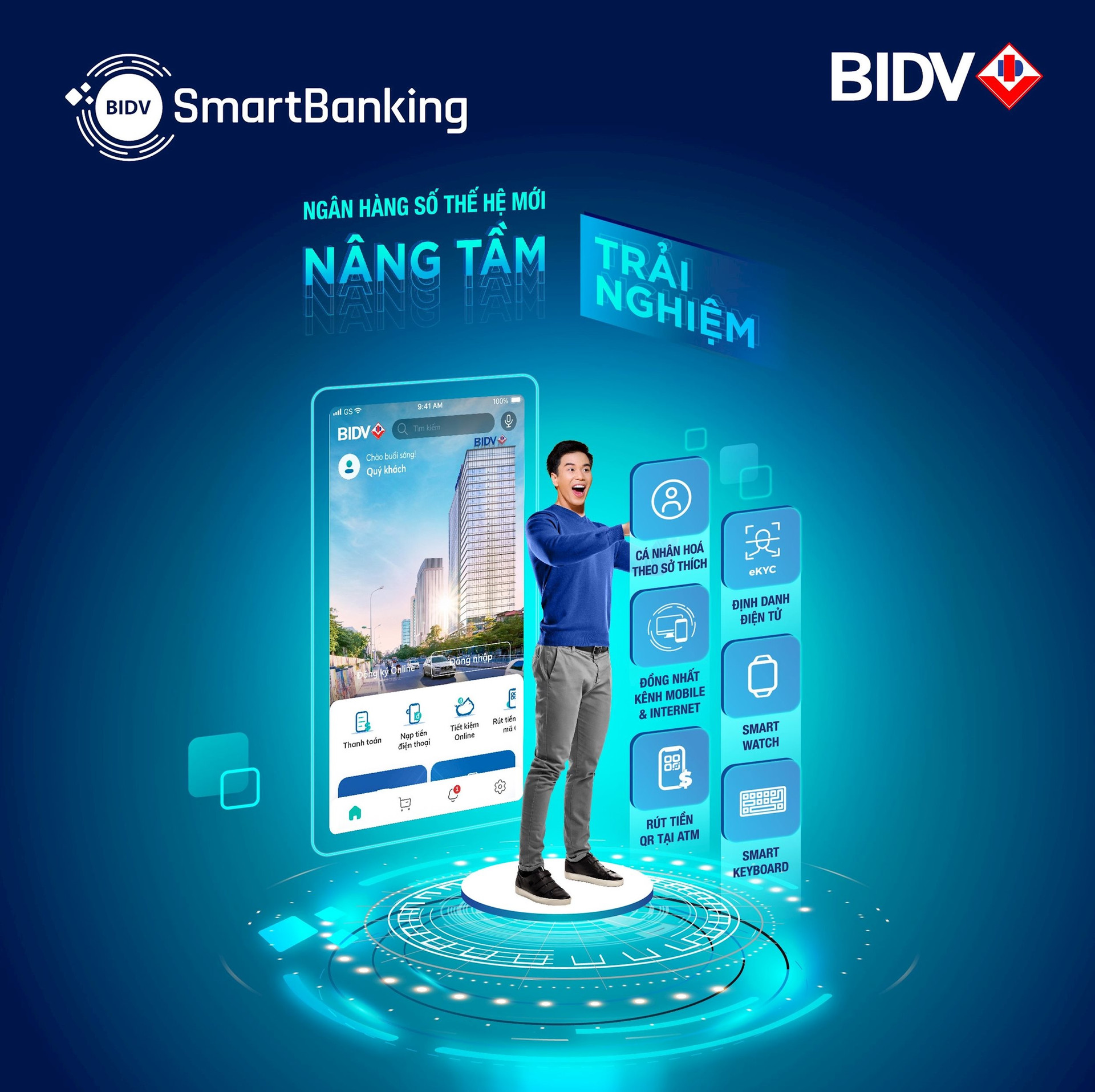  Giới thiệu chi tiết dịch vụ ngân hàng số thế hệ mới BIDV Smart Banking