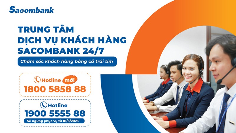 Số hotline của ngân hàng Sacombank