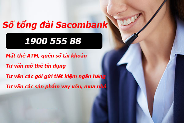 Chức năng của hotline Sacombank