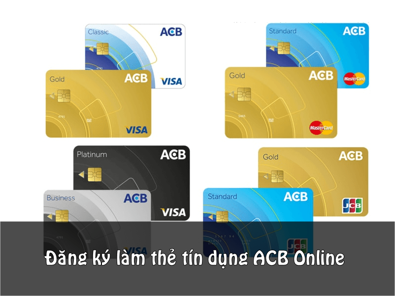 Ngân hàng ACB có rất nhiều sản phẩm thẻ tín dụng từ cơ bản đến cao cấp