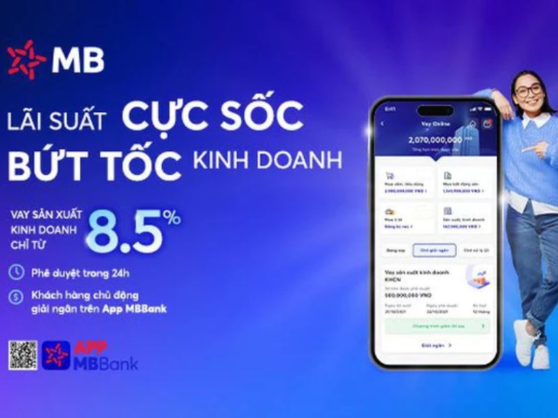 Lãi suất vay ngân hàng MB được tính như thế nào?