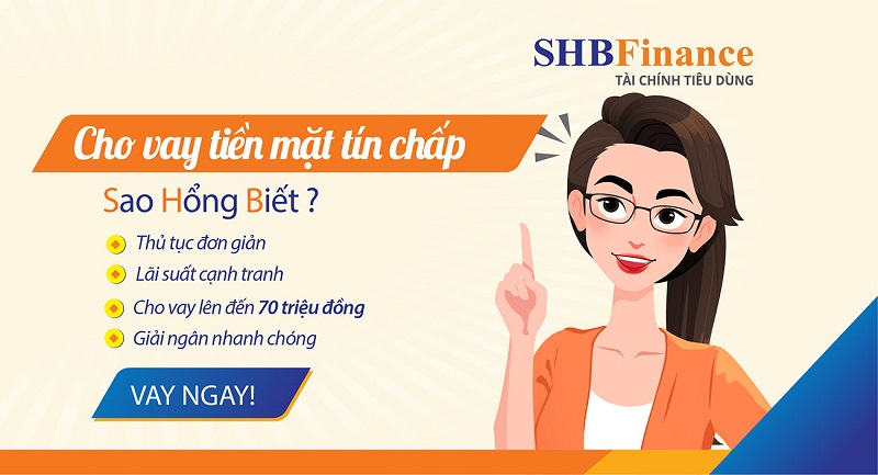 SHB Finance là công ty tài chính hàng đầu, cung cấp hỗ trợ các khoản vay tín chấp